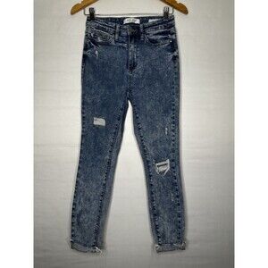 Judy Blue Skinny Fit Jeans JB88266 Distressed Women’s Size‎ 3 / 26 Raw Hem